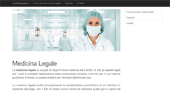 Desktop Screenshot of medicinalegale.it
