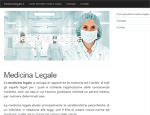 Tablet Screenshot of medicinalegale.it